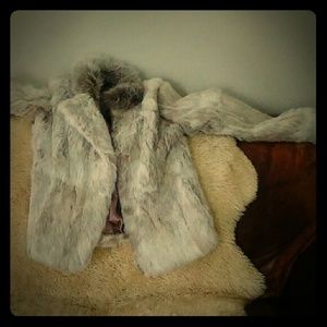 Rabbit fur coat
